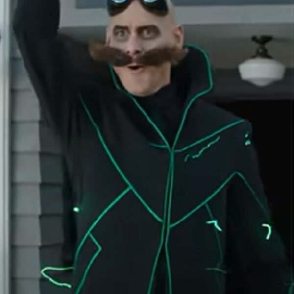 Sonic The Hedgehog 2 Dr. Ivo Robotnik Black Long Coat