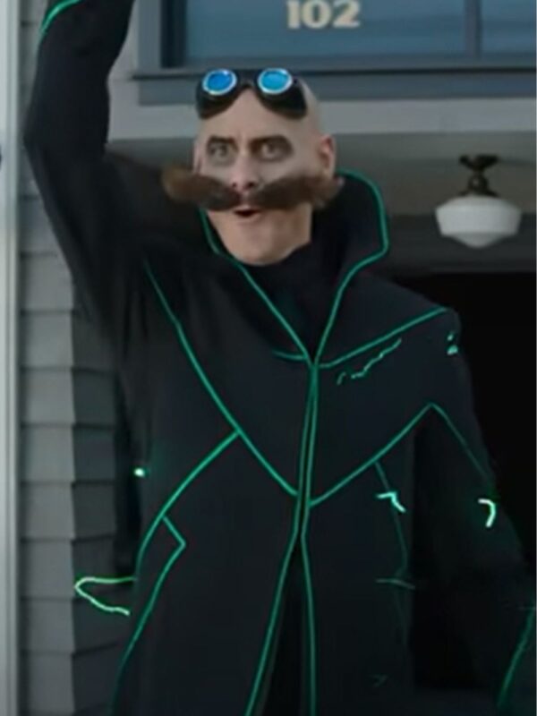 Sonic The Hedgehog 2 Dr. Ivo Robotnik Black Long Coat