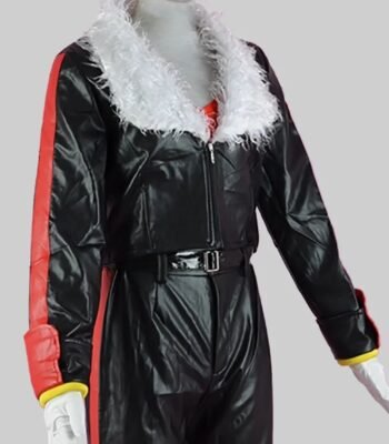 Sonic The Hedgehog Shadow Black Fur Jacket