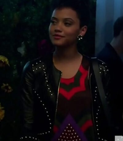 Sophia Eye Candy S01 Studded Leather Jacket
