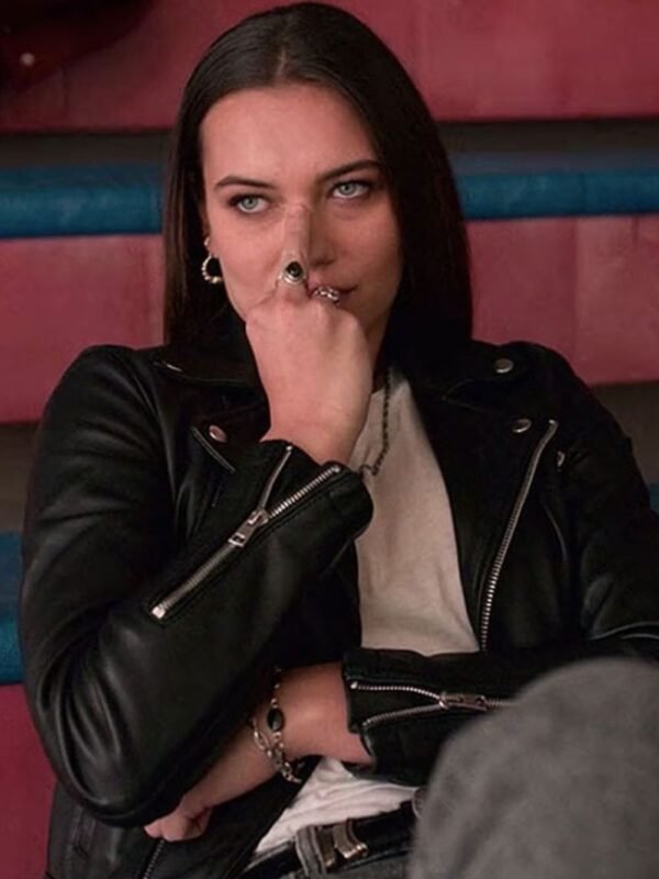Sophia Tatum I Am Not Okay With This Black Biker Jacket