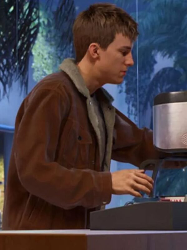 Spider Man 2 Peter Parker Brown Suede Jacket
