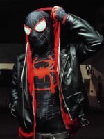 Spider Man Across the Spider Verse Miles Morales Leather Jacket