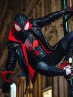 Spider Man Across the Spider Verse Miles Morales Leather Jacket