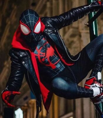 Spider Man Across the Spider Verse Miles Morales Leather Jacket