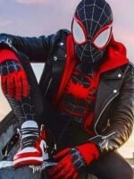 Spider Man Across the Spider Verse Miles Morales Leather Jacket