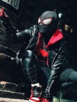 Spider Man Across the Spider Verse Miles Morales Leather Jacket