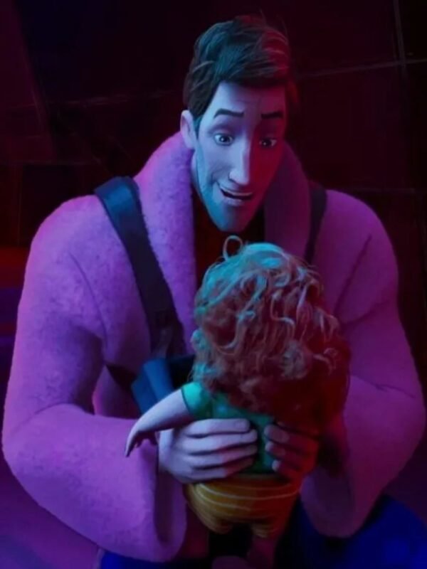 Spider Man Across the Spider Verse Peter B Parker Pink Coat