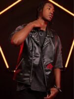 Spider Man Across the Spider Verse Spider Punk Leather Vest