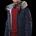 Spider Man Miles Morales Fur Hooded Parka Jacket