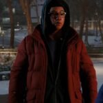 Spider Man Miles Morales Red Quilted Puffer Jacket