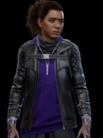 Spider Man Miles Morales Tinkerer Black Quilted Leather Jacket