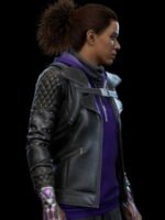 Spider Man Miles Morales Tinkerer Black Quilted Leather Jacket