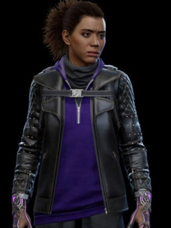 Spider Man Miles Morales Tinkerer Black Quilted Leather Jacket