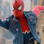 Spider Punk Spiderman Blue Denim Vest