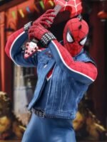 Spider Punk Spiderman Blue Denim Vest