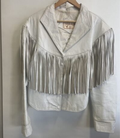 St. Vincent The Nowhere Inn White Fringe Jacket