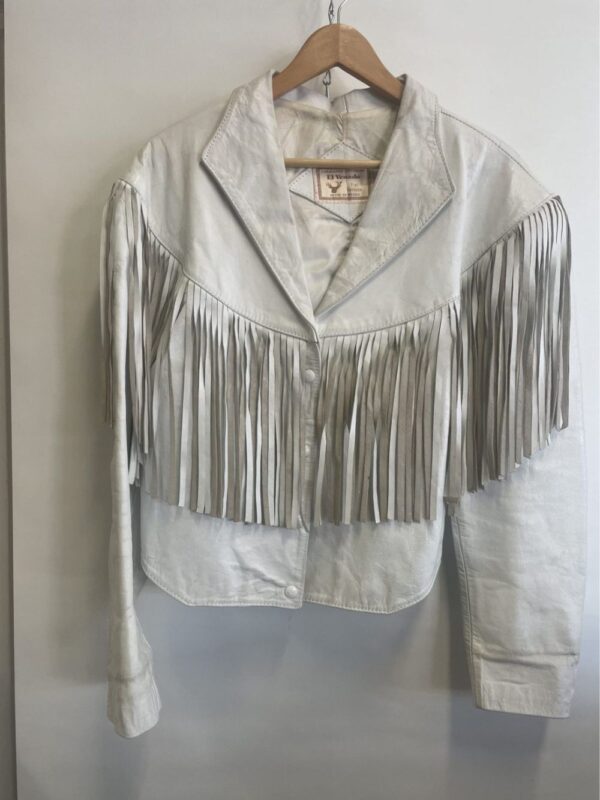 St. Vincent The Nowhere Inn White Fringe Jacket