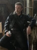 Star Trek Discovery Zareh Black Leather Coat
