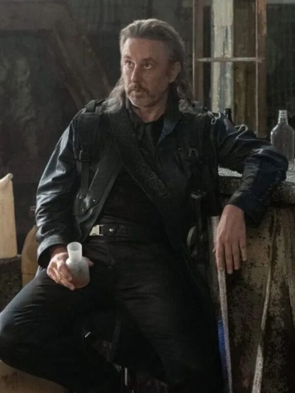 Star Trek Discovery Zareh Black Leather Coat