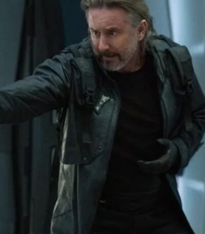 Star Trek Discovery Zareh Black Leather Coat