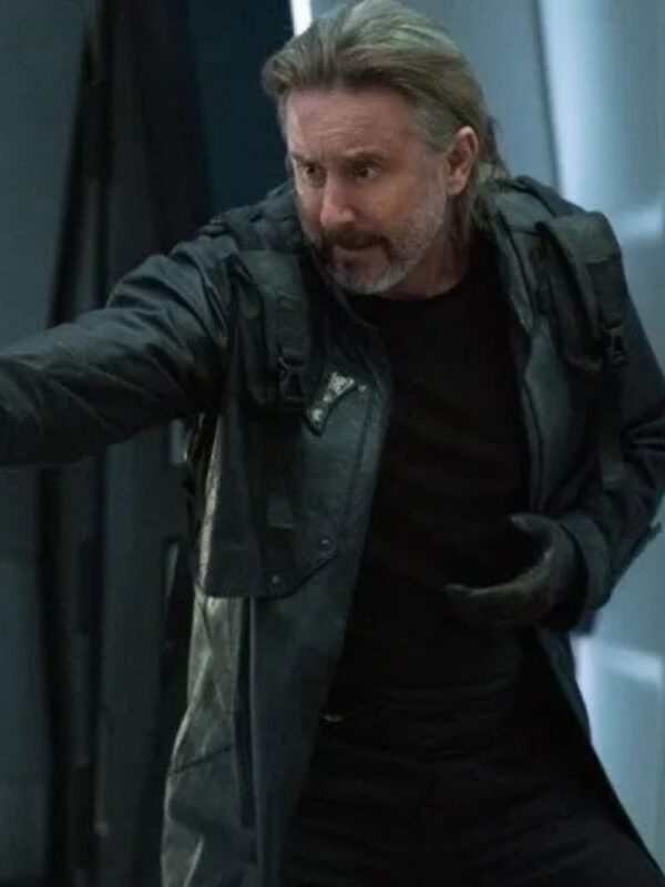 Star Trek Discovery Zareh Black Leather Coat