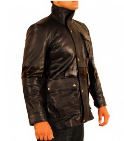 Star Trek Into Darkness Admiral James T. Kirk Black Leather Jacket