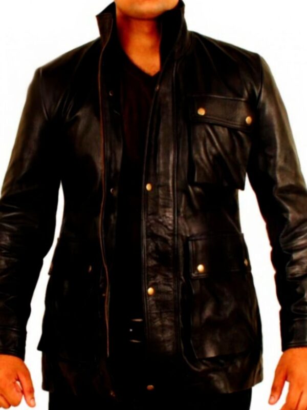 Star Trek Into Darkness Admiral James T. Kirk Black Leather Jacket