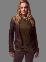 Star Trek Picard Jeri Ryan Leather Jacket