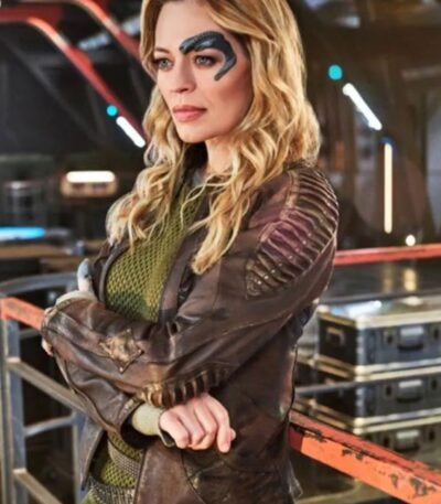 Star Trek Picard Jeri Ryan Leather Jacket