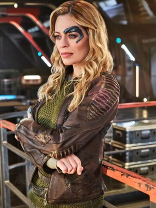 Star Trek Picard Jeri Ryan Leather Jacket