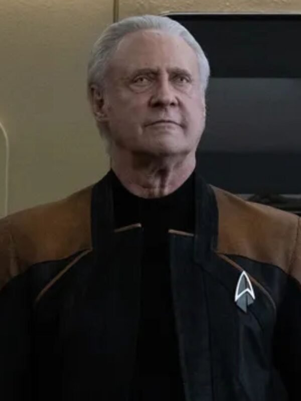 Star Trek Picard S03 Brent Spiner Leather Jacket