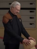Star Trek Picard S03 Brent Spiner Leather Jacket