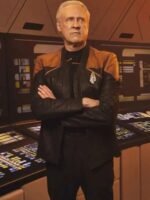 Star Trek Picard S03 Brent Spiner Leather Jacket