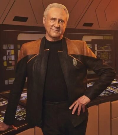 Star Trek Picard S03 Brent Spiner Leather Jacket