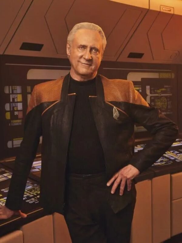 Star Trek Picard S03 Brent Spiner Leather Jacket