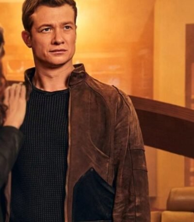 Star Trek Picard S03 Ed Speleers Brown Suede Jacket