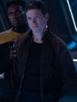Star Trek Picard S03 Ed Speleers Brown Suede Jacket