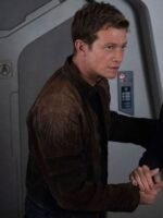 Star Trek Picard S03 Ed Speleers Brown Suede Jacket