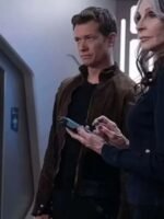 Star Trek Picard S03 Ed Speleers Brown Suede Jacket