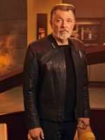 Star Trek Picard S03 Jonathan Frakes Leather Jacket