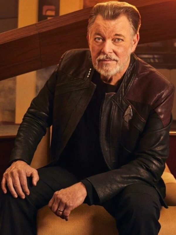 Star Trek Picard S03 Jonathan Frakes Leather Jacket