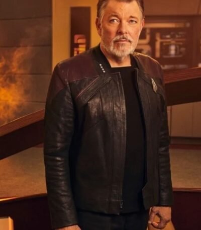 Star Trek Picard S03 Jonathan Frakes Leather Jacket