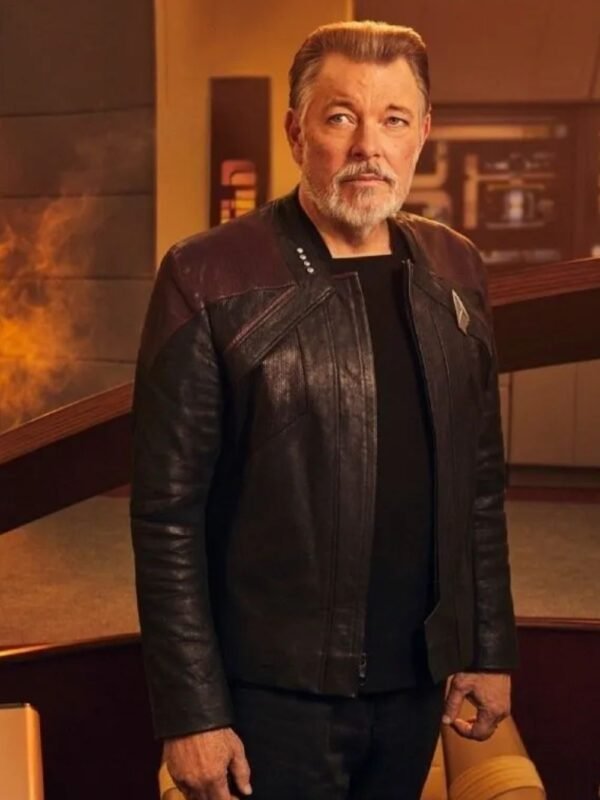 Star Trek Picard S03 Jonathan Frakes Leather Jacket