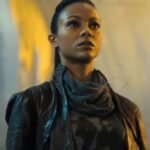 Star Trek into Darkness Zoe Saldana Black Leather Jacket