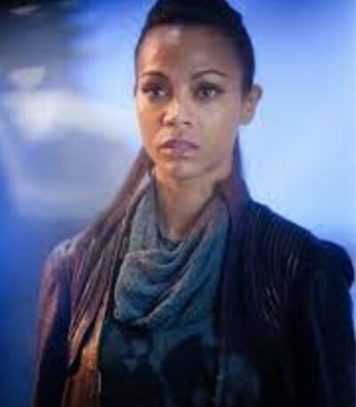 Star Trek into Darkness Zoe Saldana Black Leather Jacket