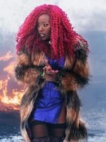 Starfire Titans Fur Leather Coat