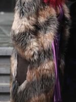 Starfire Titans Fur Leather Coat