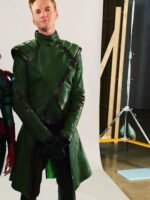 Stargirl Henry King Brainwave Green Leather Coat