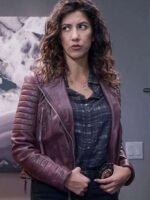Stephanie Beatriz Brooklyn Nine-Nine Maroon Leather Jacket